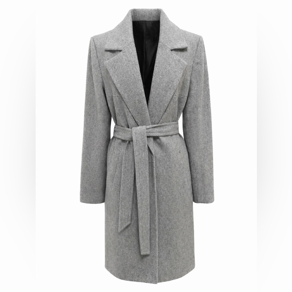Vero Moda Classic Gray Wool Blend Coat